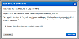Qualys WAS - Download Scan Results in Legacy XML